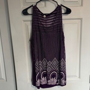 Siren Lily Purple tank size 1x women